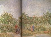 Vincent Van Gogh Couples in the Voyer d'Argenson Park at Asieres (nn04) USA oil painting artist